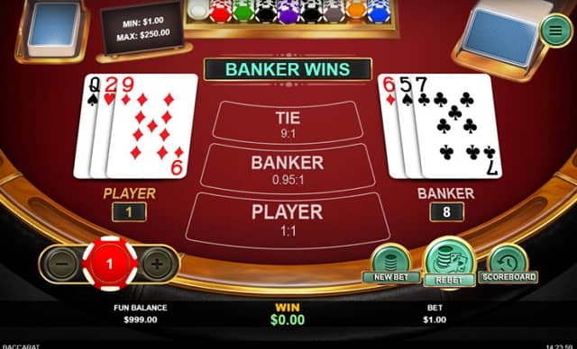 Các thuật ngữ trong game Baccarat